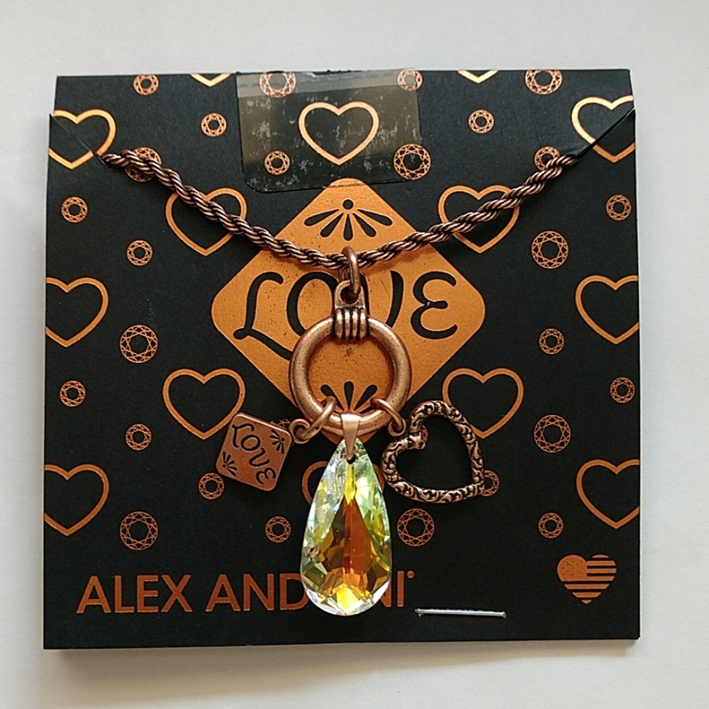 ALEX and ANI Rafaelian Love Necklace with Charms